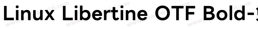 Linux Libertine OTF Bold字体转换